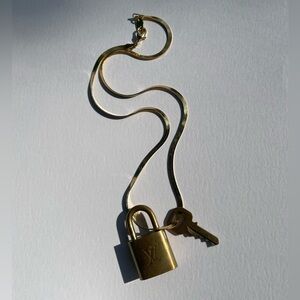 Louis Vuitton Padlock and Key Set